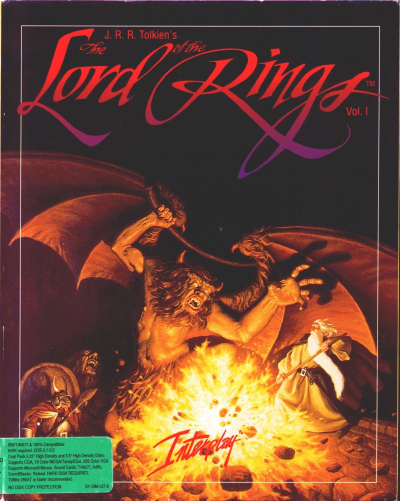 J.R.R. Tolkien's The Lord of the Rings, Vol. I - Cover