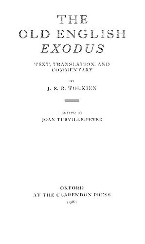 The Old English Exodus