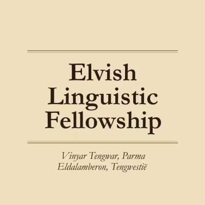 Elvish Linguistic Fellowship - Cover