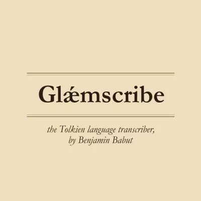 Glaemscribe - Cover